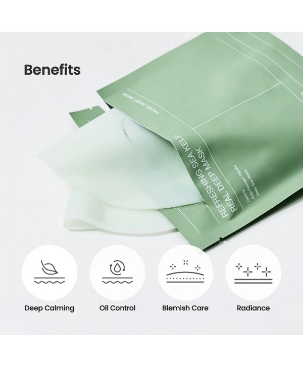 REFRESHING SEA KELP REAL DEEP MASK
